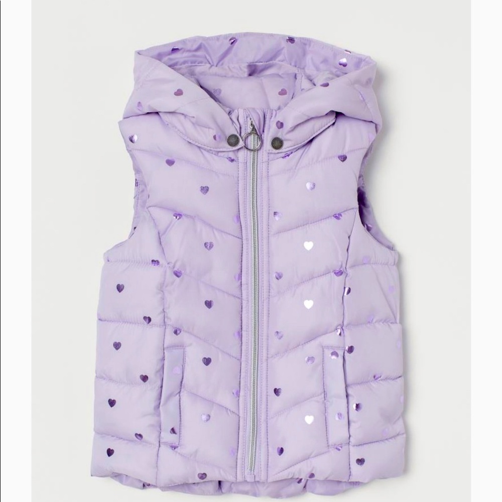 H&M hooded puffer vest for toddler girl